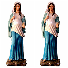 Western saint fiberglass pregnant Mary staute
